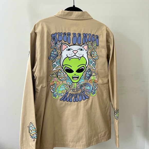 NEW RIP N DIP embroidered patchwork chore jacket from 2021 - Picture 1 of 5